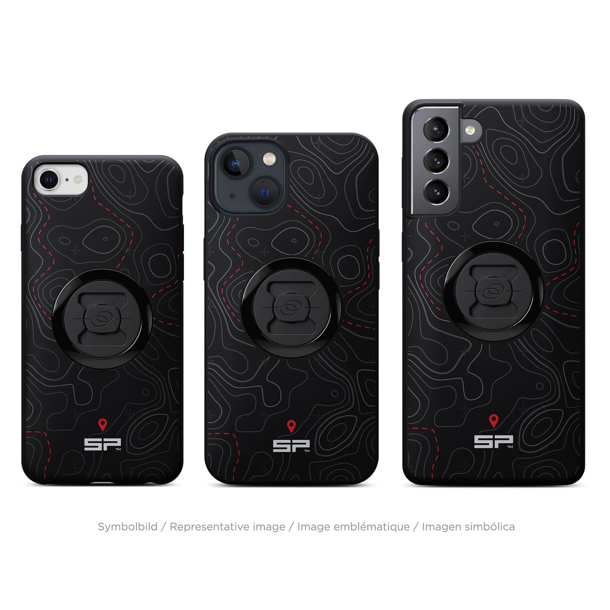 Edition Phone Case - Topo Lines (rosso)